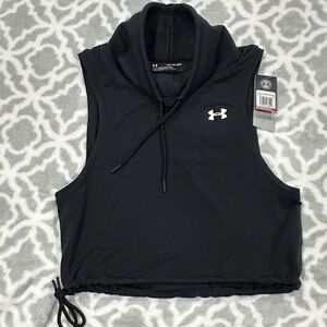 NEW W/Tag Under Armour Women's Black Sleeveless Crop Top